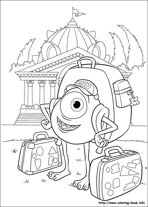 Monsters University coloring picture