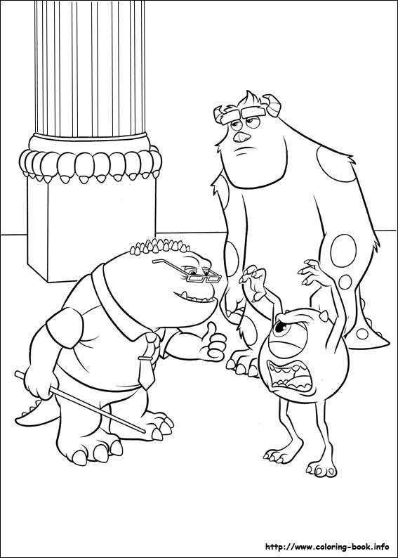 Monsters University coloring picture