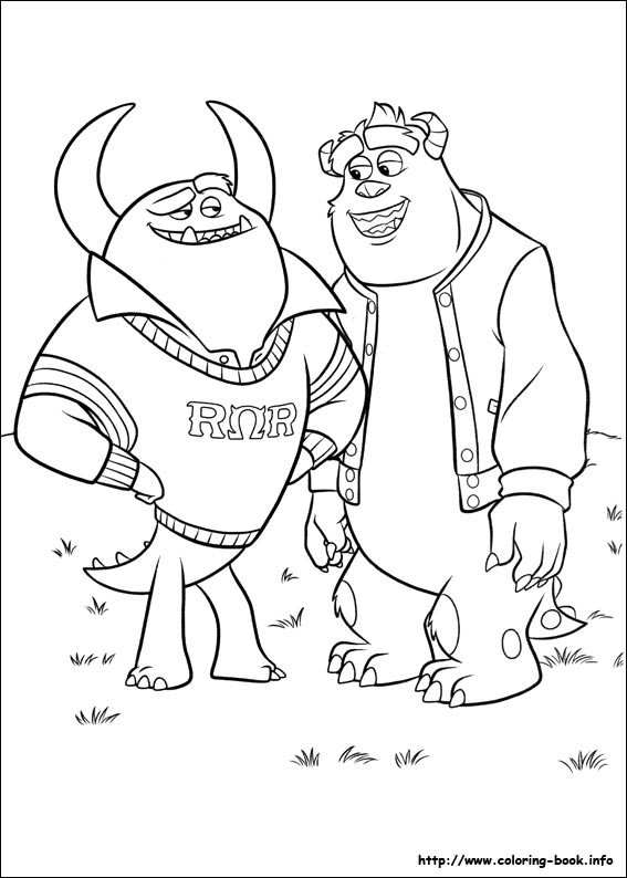 Monsters University coloring picture