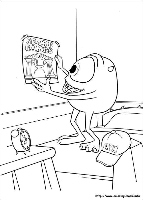 Monsters University coloring picture