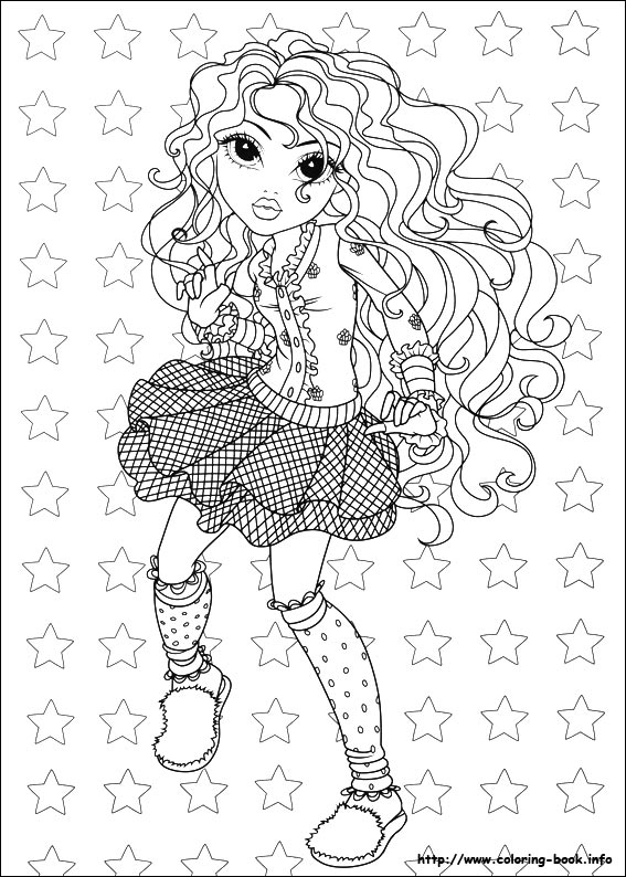 Moxie Girlz coloring picture