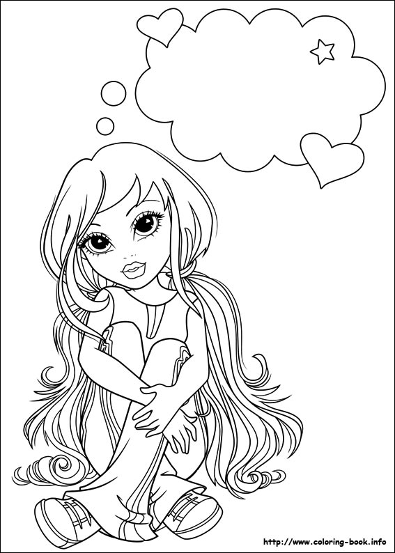 Moxie Girlz coloring picture