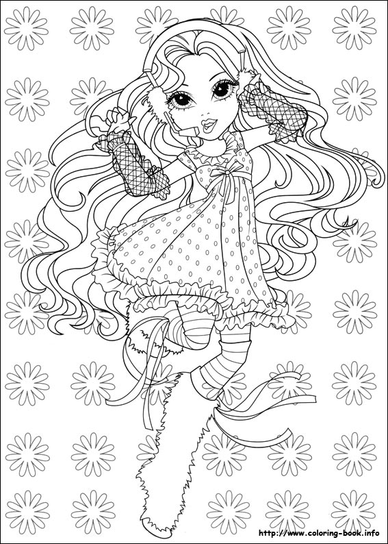 Moxie Girlz coloring picture