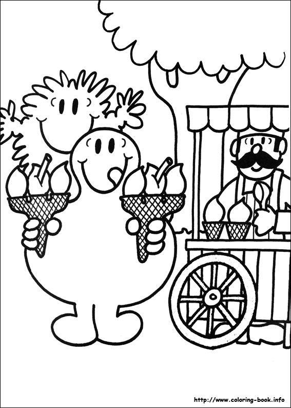 Mr. Men coloring picture