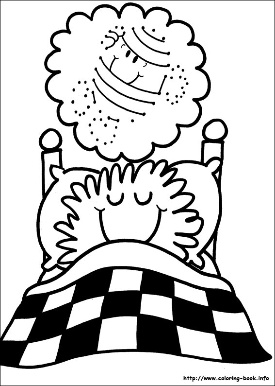 Mr. Men coloring picture