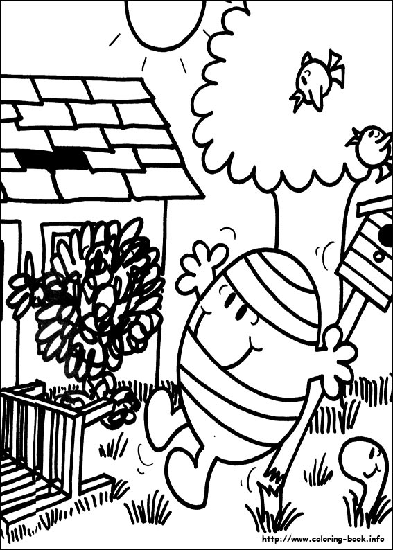 Mr. Men coloring picture