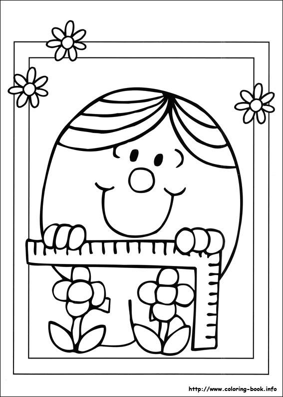 Mr. Men coloring picture