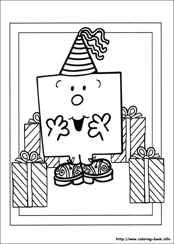 Mr. Men coloring picture