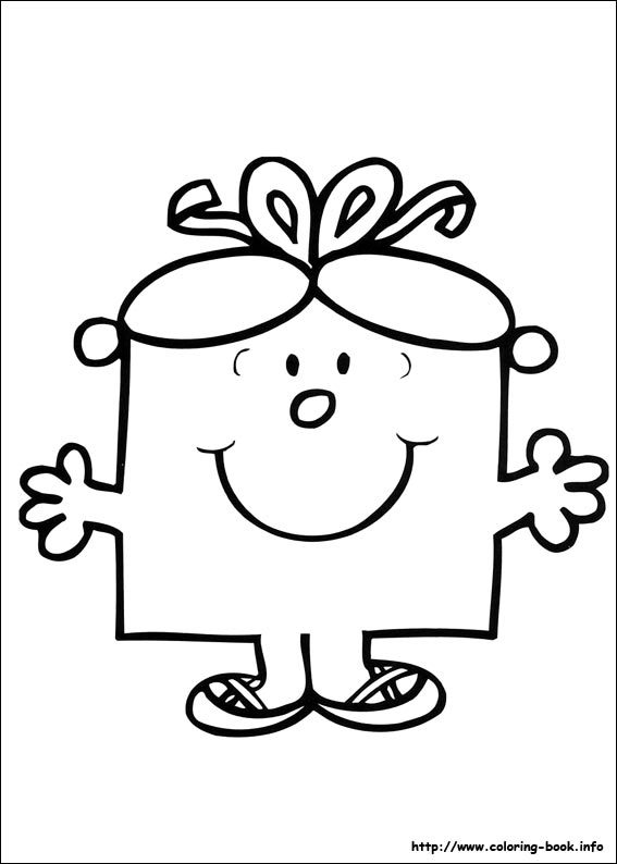 Mr. Men coloring picture