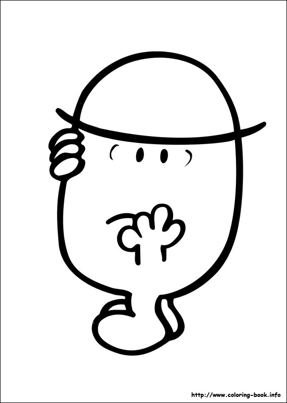 Mr. Men coloring picture