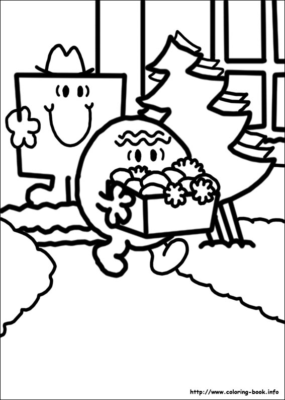 Mr. Men coloring picture