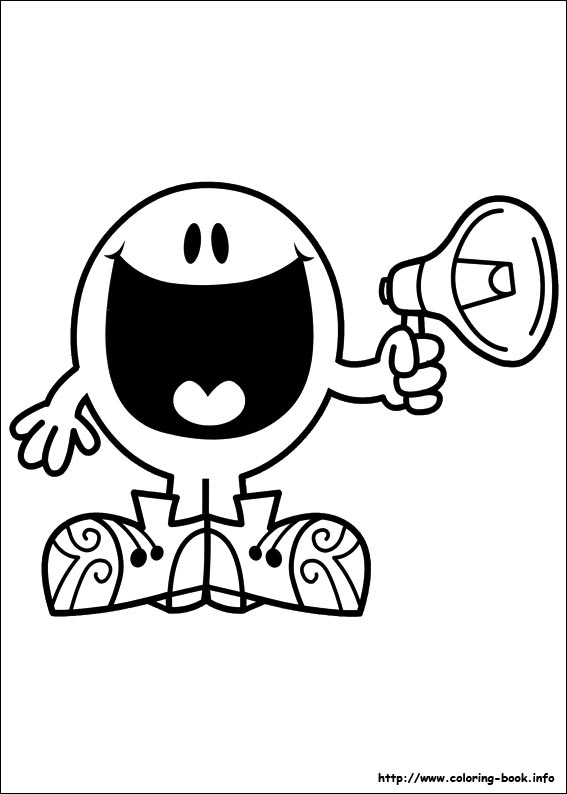 Mr. Men coloring picture