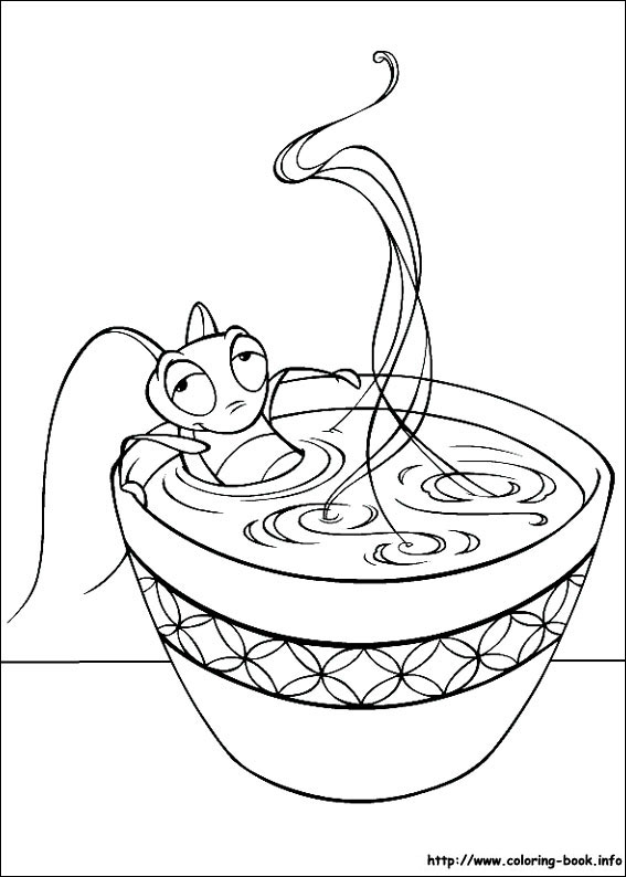 Mulan coloring picture