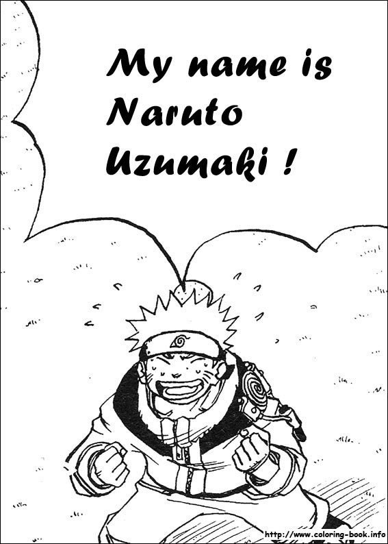 Naruto coloring picture