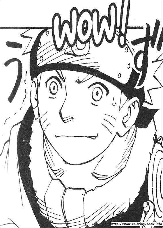 Coloring page - Técnica de Naruto Uzumaki