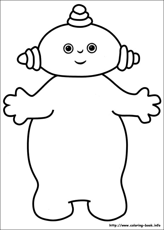 iggle piggle coloring pages - photo #16