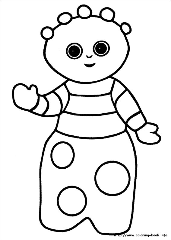 In the night garden coloring picture