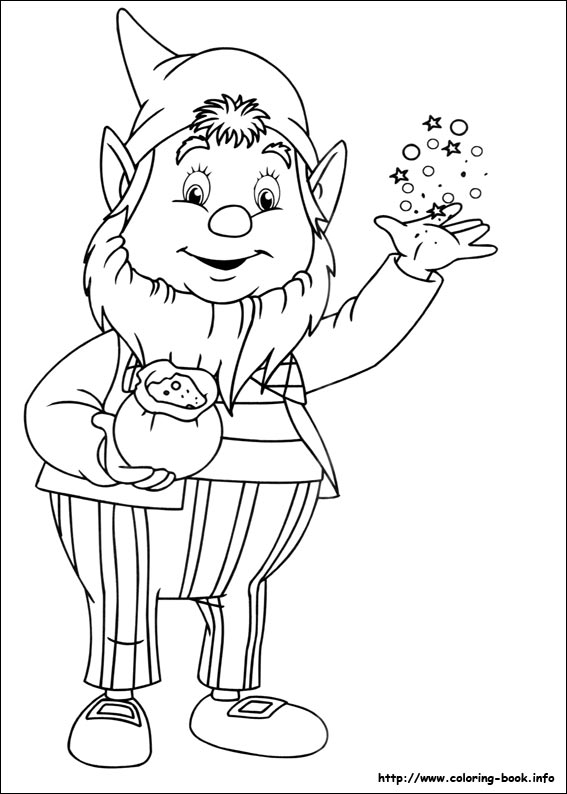 Noddy coloring picture