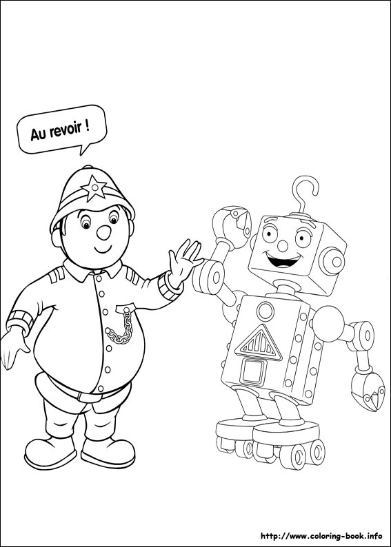 Noddy coloring picture