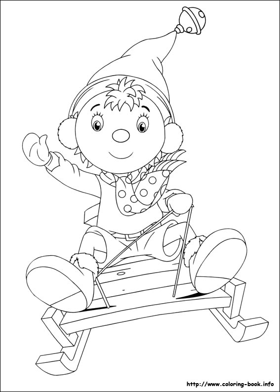 Noddy coloring picture