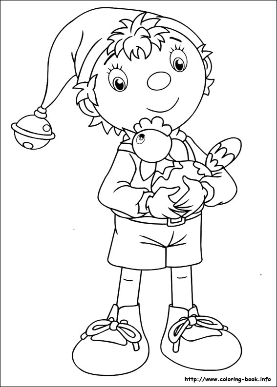 Noddy coloring picture