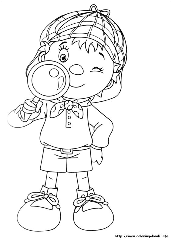 Noddy coloring picture