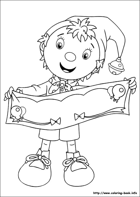 Noddy coloring picture