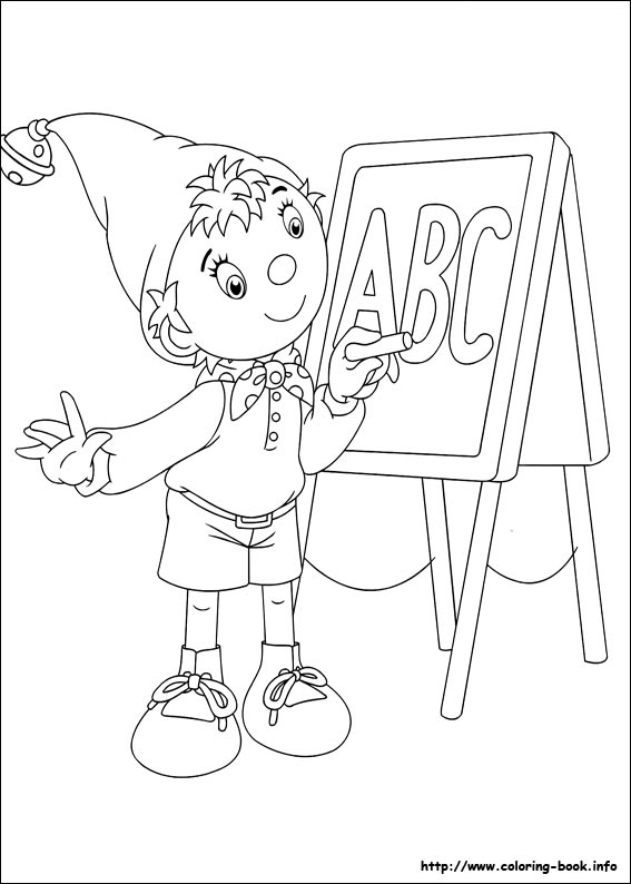 Noddy coloring picture