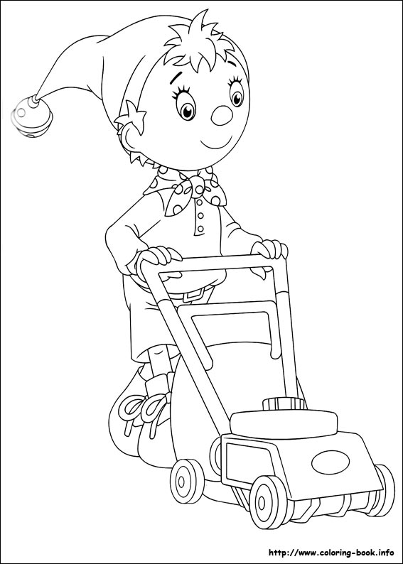 Noddy coloring picture