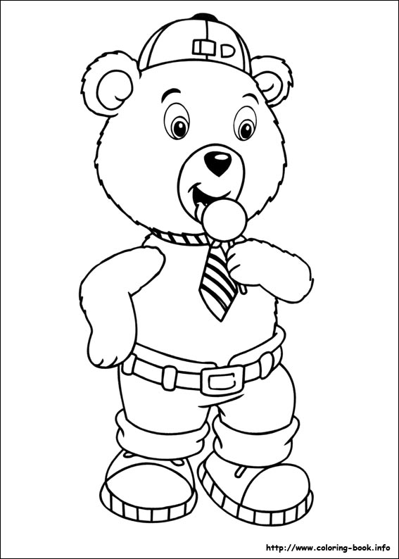 Noddy coloring picture