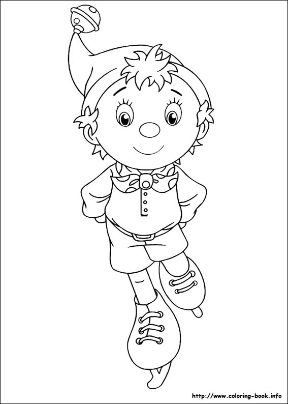 Noddy coloring picture