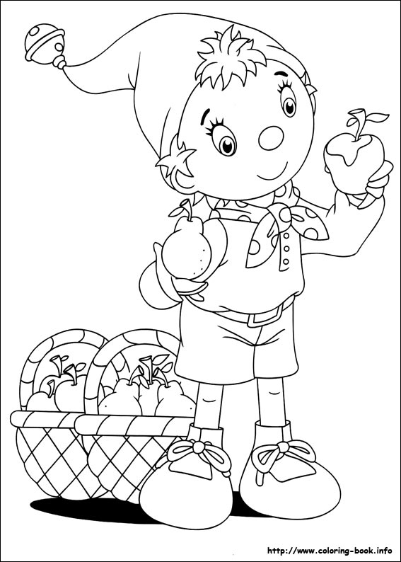 Noddy coloring picture