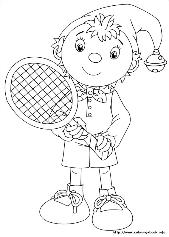 Noddy coloring picture