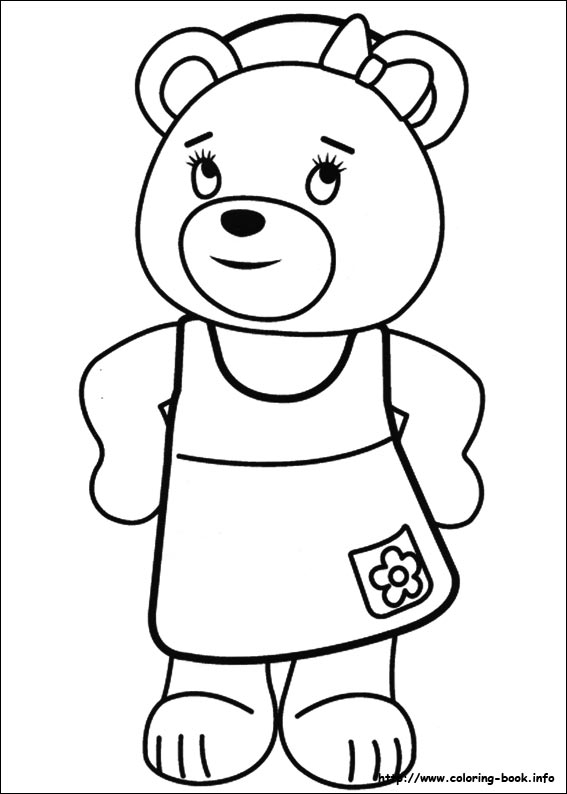 Noddy coloring picture