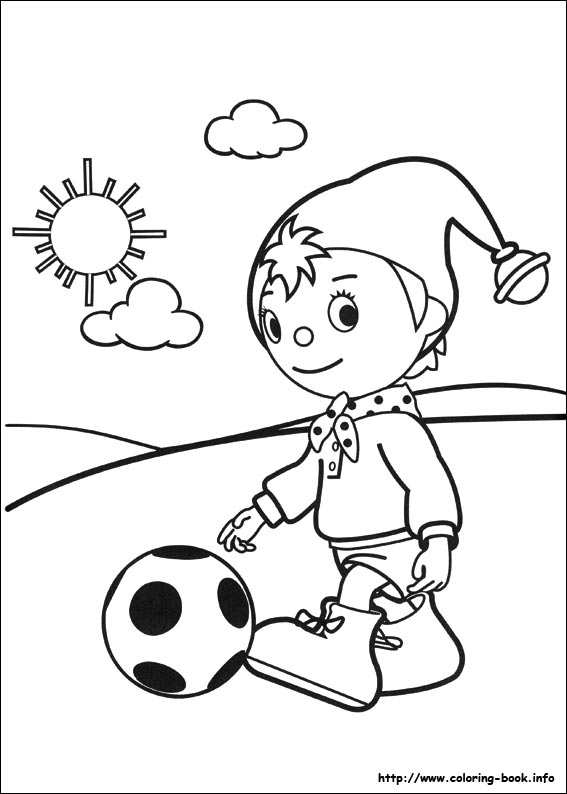 Noddy coloring picture