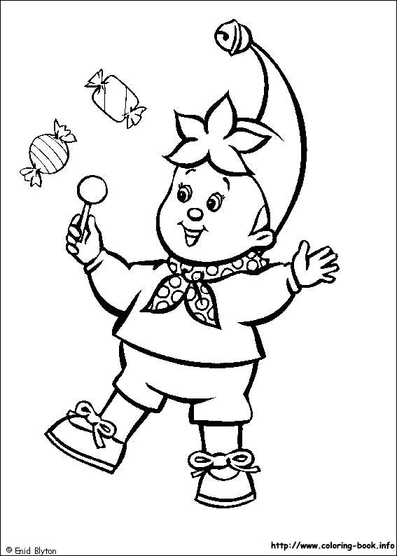 Noddy coloring picture