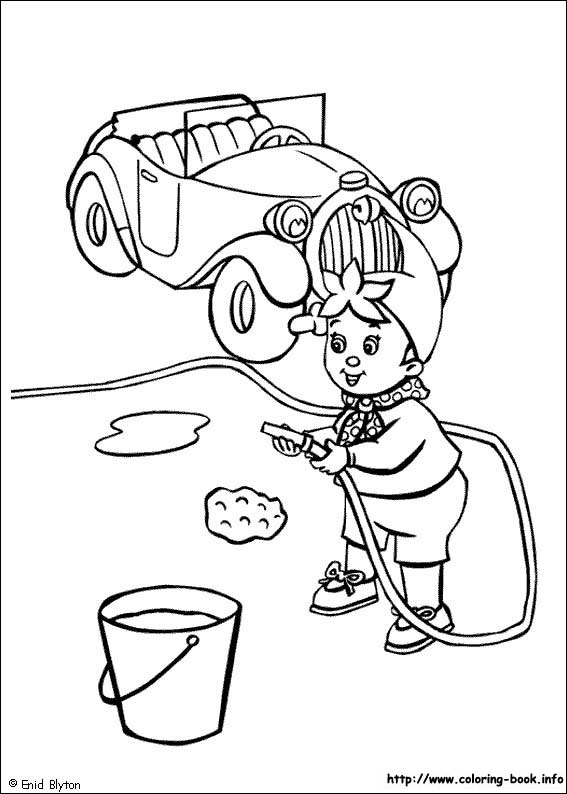 Noddy coloring picture