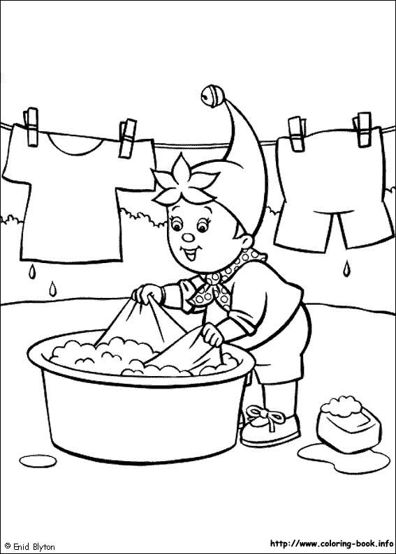 Noddy coloring picture