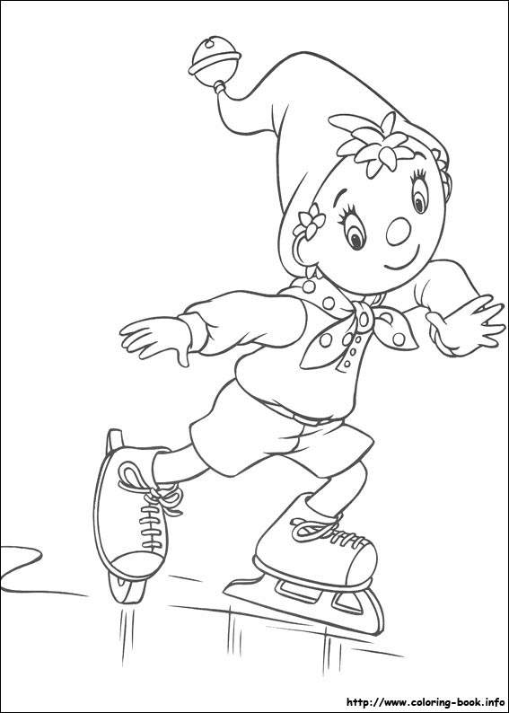 Noddy coloring picture