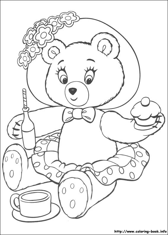 Noddy coloring picture