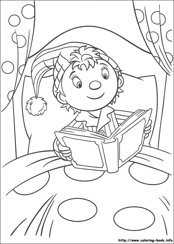 Noddy coloring picture