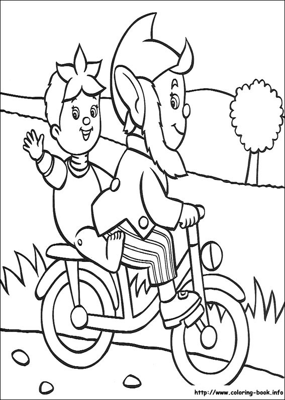 Noddy coloring picture