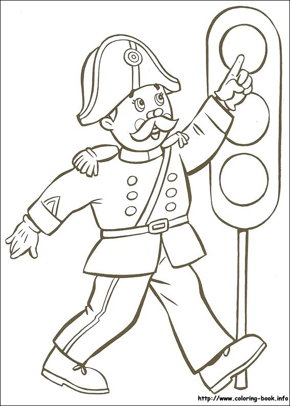 Noddy coloring picture