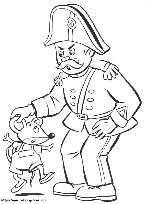 Noddy coloring picture