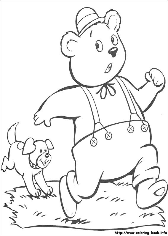 Noddy coloring picture