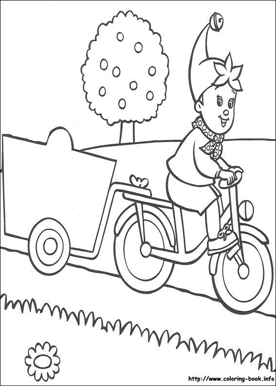 Noddy coloring picture