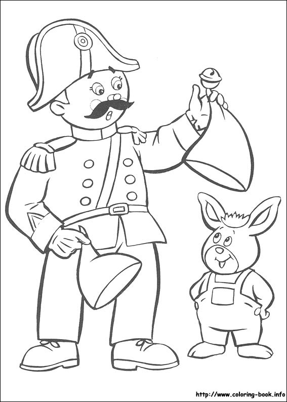 Noddy coloring picture