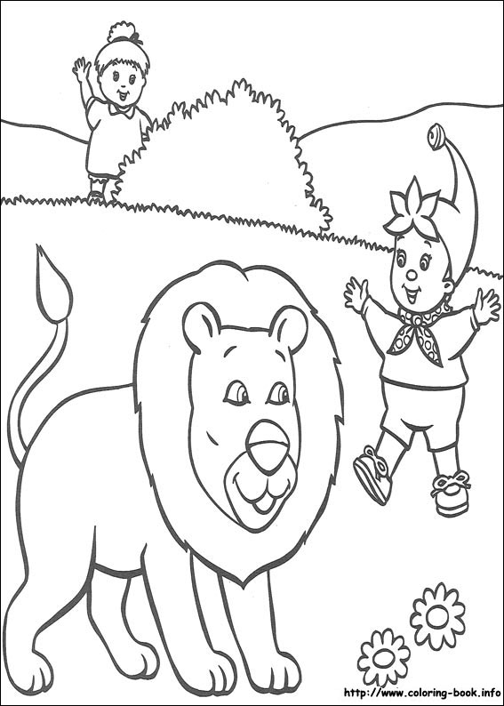 Noddy coloring picture