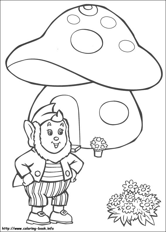 Noddy coloring picture