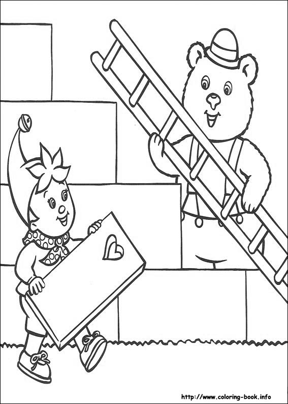 Noddy coloring picture